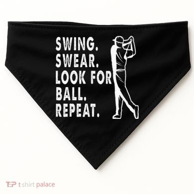 Swing Swear Look For Ball Repeat USA-Made Doggie Bandana