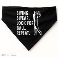 Swing Swear Look For Ball Repeat USA-Made Doggie Bandana thumb 0