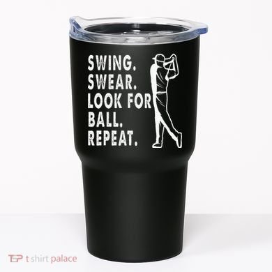 Swing Swear Look For Ball Repeat Tumbler