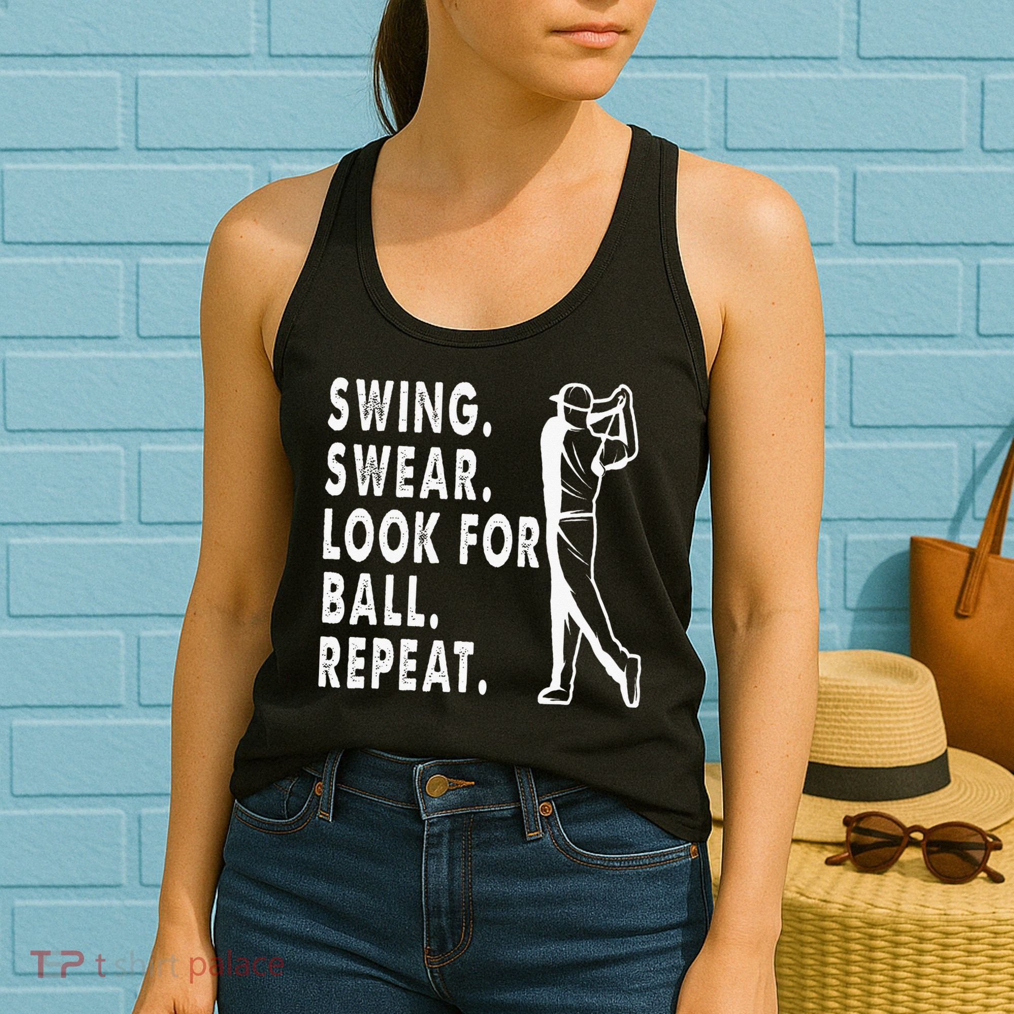 Swing Swear Look For Ball Repeat Women's Tank Top