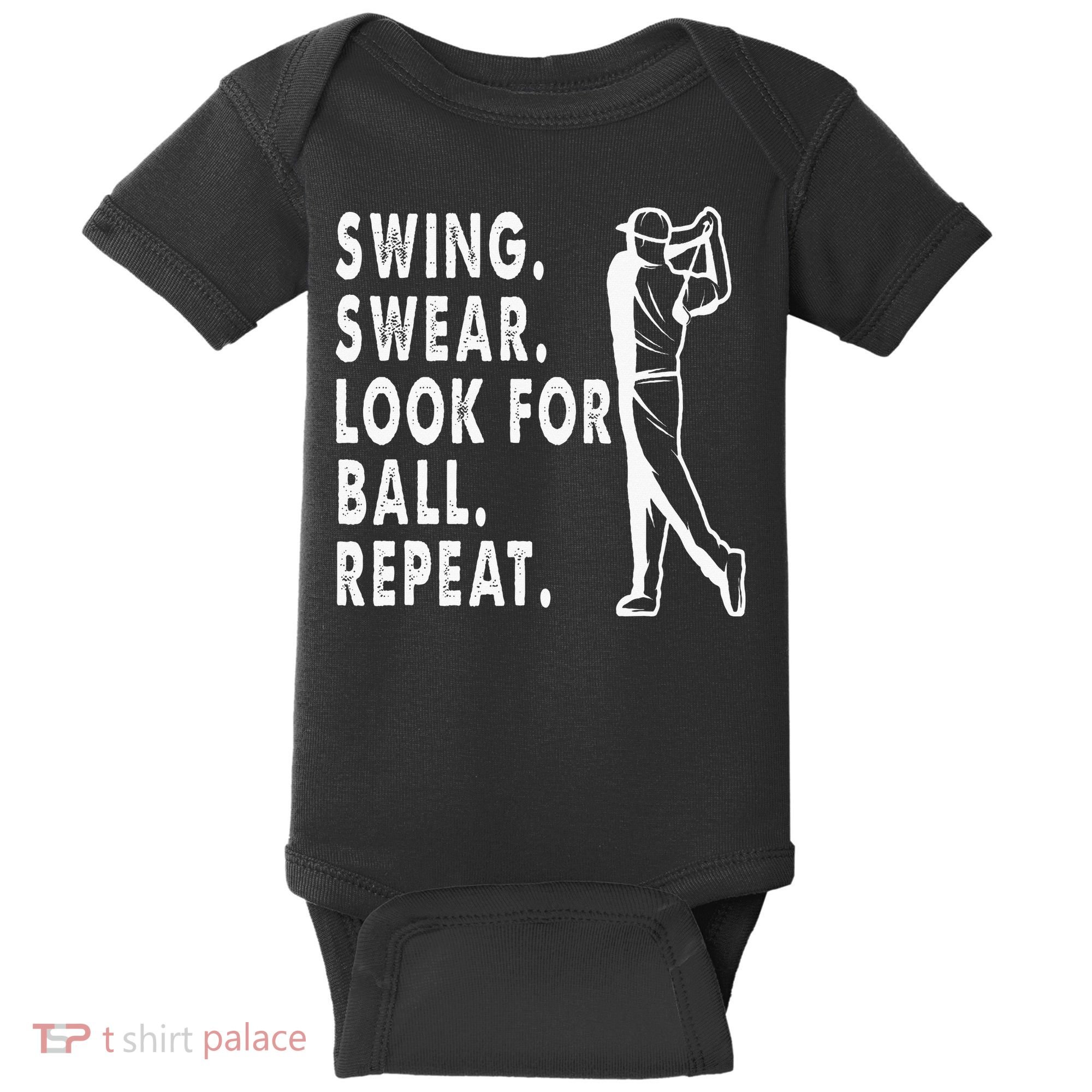 Swing Swear Look For Ball Repeat Baby Bodysuit