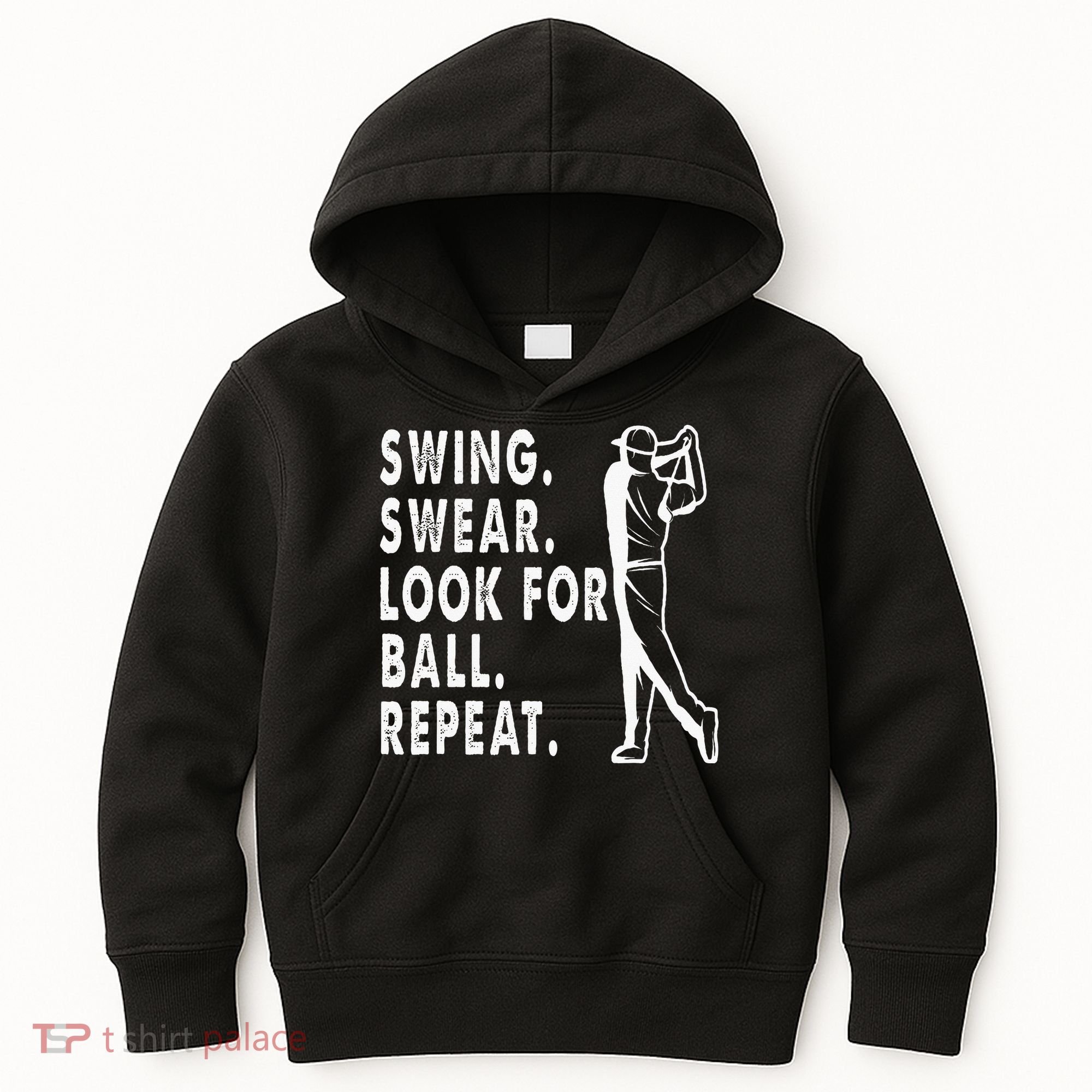 Swing Swear Look For Ball Repeat Kids Hoodie