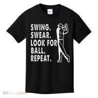 Swing Swear Look For Ball Repeat Kids T-Shirt thumb 0