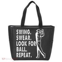 Swing Swear Look For Ball Repeat Tote Bag thumb 0