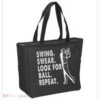 Swing Swear Look For Ball Repeat Tote Bag thumb 2