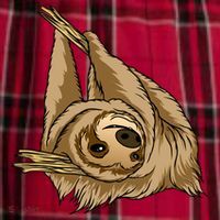 Sloth Men's Flannel Plaid Pajama Pants thumb 2