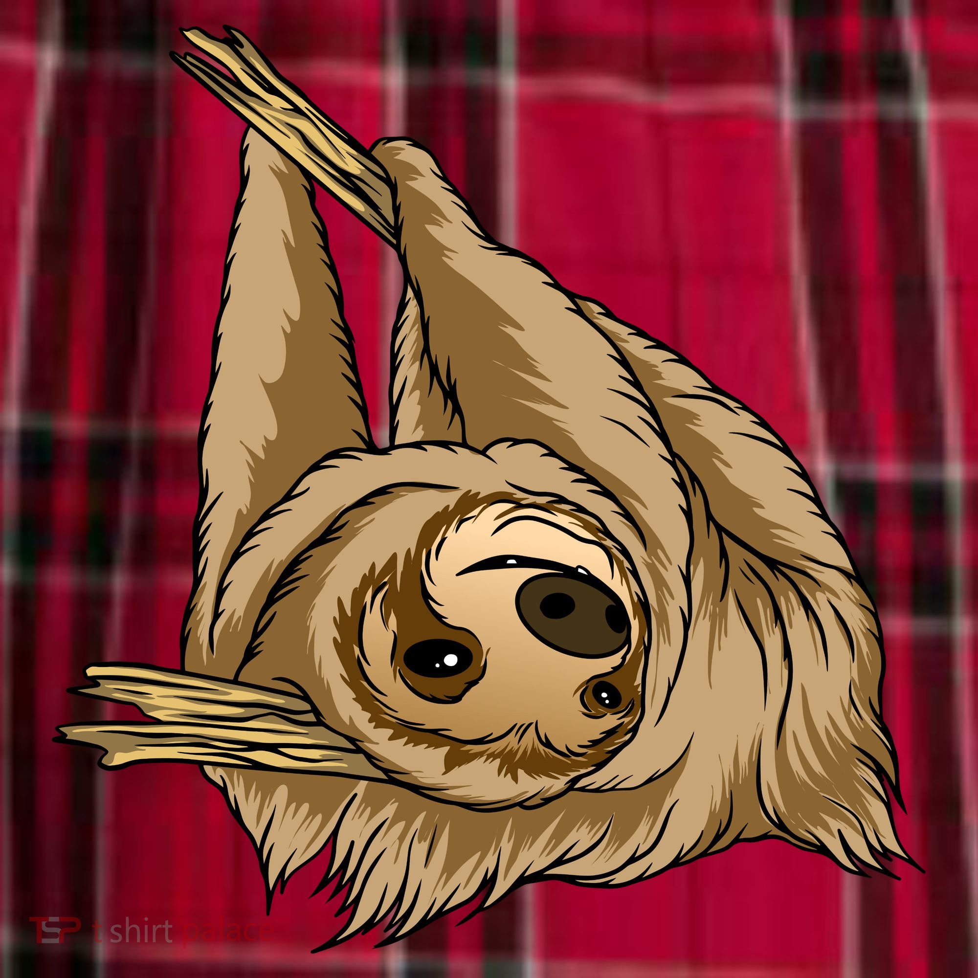 Sloth Men's Flannel Plaid Pajama Pants