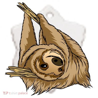 Sloth Ceramic Ornament