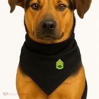 Staff Sergeant Military Badge USA-Made Doggie Bandana thumb 1