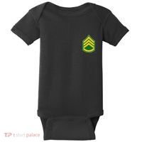 Staff Sergeant Military Badge Baby Bodysuit thumb 0