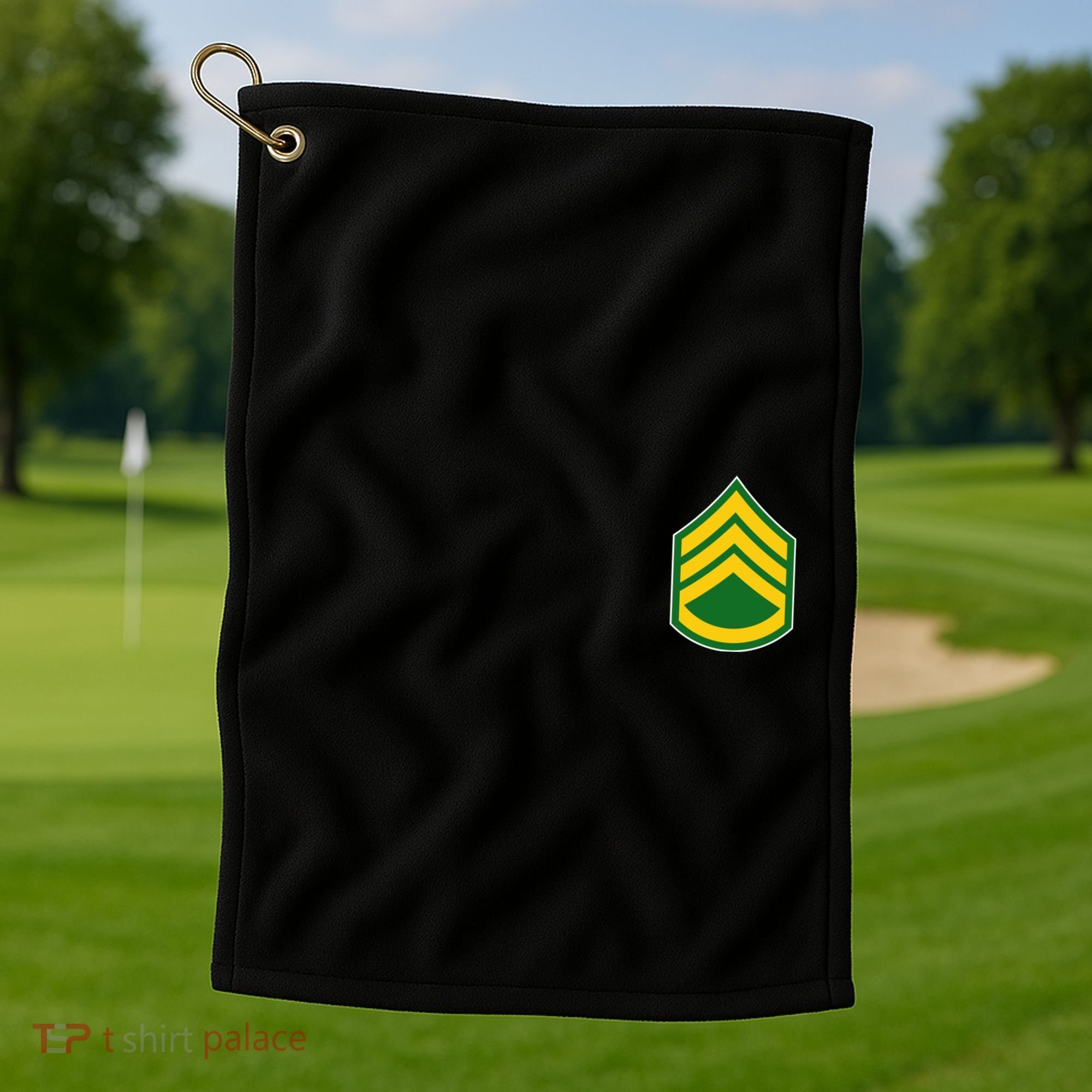 Staff Sergeant Military Badge Golf Towel