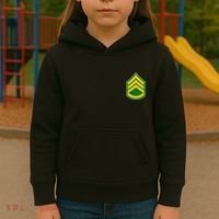 Staff Sergeant Military Badge Kids Hoodie thumb 3