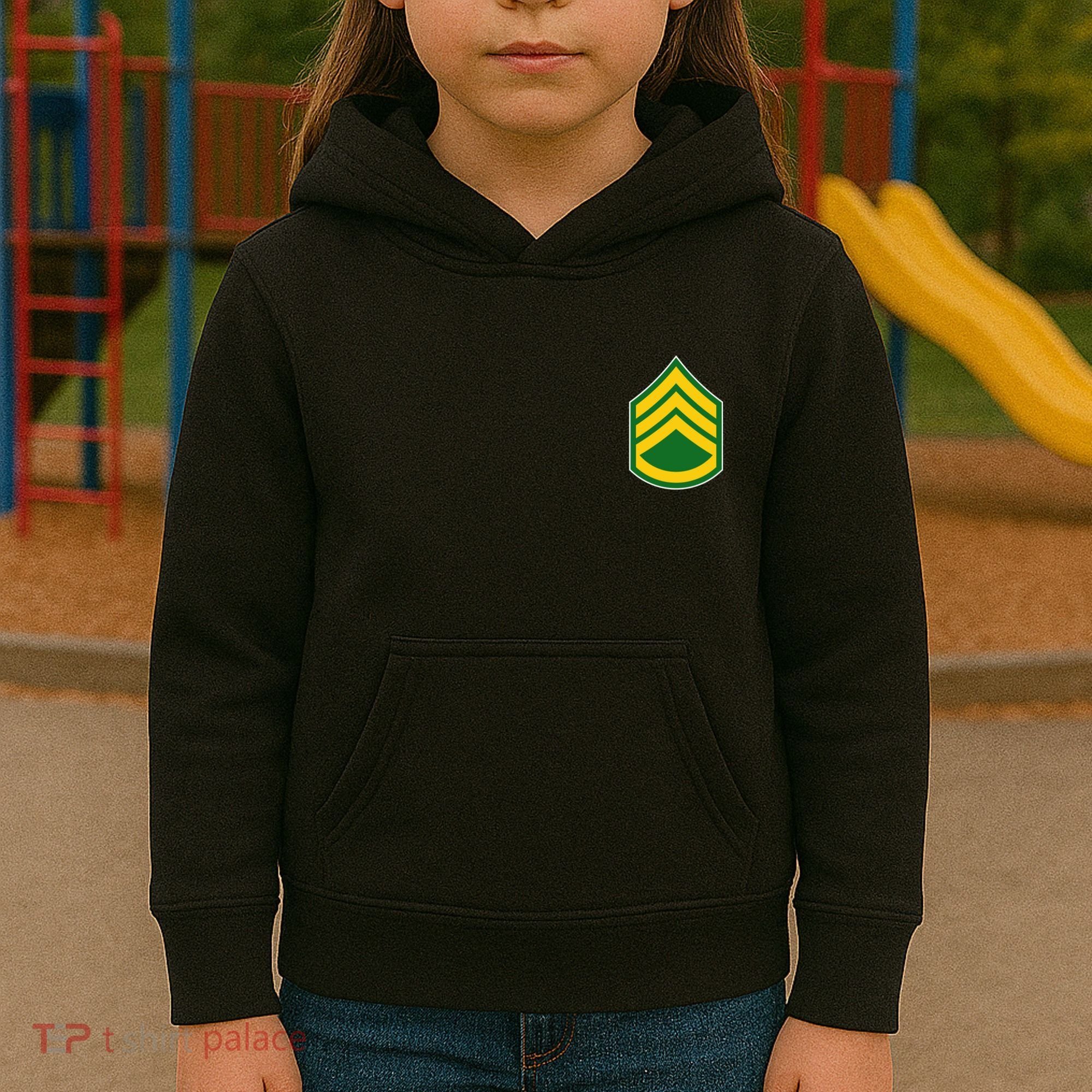 Staff Sergeant Military Badge Kids Hoodie