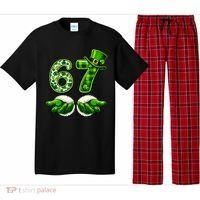 Six Seven Meme 67 St Patricks Day Shamrock Irish Clover Pajama Set thumb 0