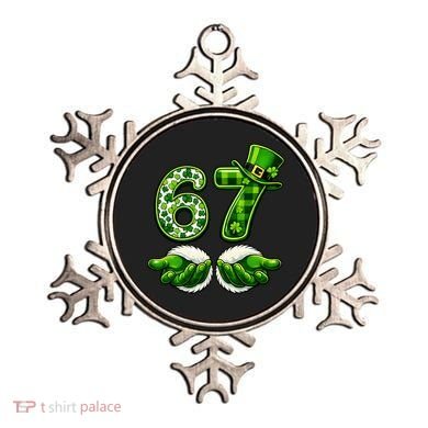 Six Seven Meme 67 St Patricks Day Shamrock Irish Clover Ornament