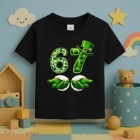 Six Seven Meme 67 St Patricks Day Shamrock Irish Clover Toddler T-Shirt thumb 3