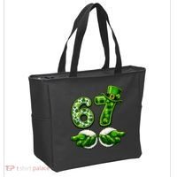 Six Seven Meme 67 St Patricks Day Shamrock Irish Clover Tote Bag thumb 2