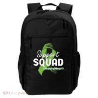 Support Squad Mental Health Awareness Lime Green Ribbon Backpack thumb 0