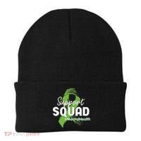 Support Squad Mental Health Awareness Lime Green Ribbon Beanie thumb 0