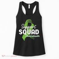 Support Squad Mental Health Awareness Lime Green Ribbon Women's Tank Top thumb 0