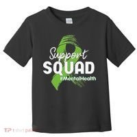 Support Squad Mental Health Awareness Lime Green Ribbon Toddler T-Shirt thumb 0