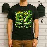 Six Seven Meme 67 St Patricks Day 6-7 Irish Clover T-Shirt thumb 6