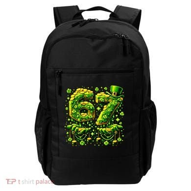Six Seven Meme 67 St Patricks Day 6-7 Irish Clover Backpack
