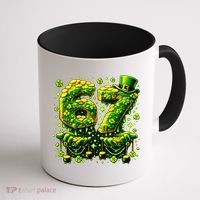 Six Seven Meme 67 St Patricks Day 6-7 Irish Clover Coffee Mug thumb 1
