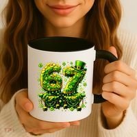 Six Seven Meme 67 St Patricks Day 6-7 Irish Clover Coffee Mug thumb 3