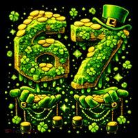 Six Seven Meme 67 St Patricks Day 6-7 Irish Clover Toddler T-Shirt thumb 4