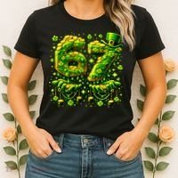 Six Seven Meme 67 St Patricks Day 6-7 Irish Clover Women's T-Shirt thumb 2