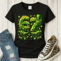 Six Seven Meme 67 St Patricks Day 6-7 Irish Clover Women's T-Shirt thumb 3