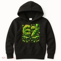Six Seven Meme 67 St Patricks Day 6-7 Irish Clover Kids Hoodie thumb 0