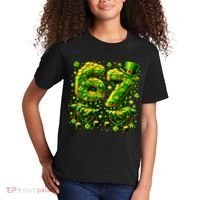 Six Seven Meme 67 St Patricks Day 6-7 Irish Clover Kids T-Shirt thumb 2