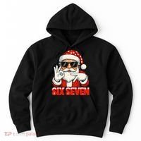 Six Seven Meme Christmas Cool Santa Saying 6-7 Hoodie thumb 0