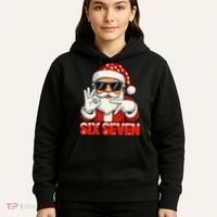 Six Seven Meme Christmas Cool Santa Saying 6-7 Hoodie thumb 5