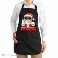 Six Seven Meme Christmas Cool Santa Saying 6-7 Apron thumb 2