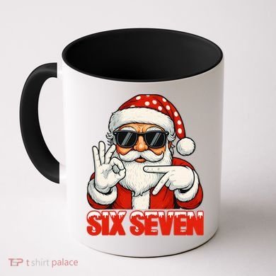 Six Seven Meme Christmas Cool Santa Saying 6-7 Coffee Mug