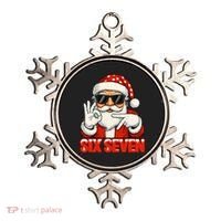 Six Seven Meme Christmas Cool Santa Saying 6-7 Ornament thumb 0