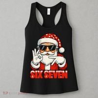 Six Seven Meme Christmas Cool Santa Saying 6-7 Women's Tank Top thumb 3