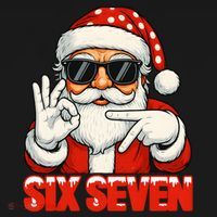 Six Seven Meme Christmas Cool Santa Saying 6-7 Baby Bodysuit thumb 2