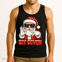 Six Seven Meme Christmas Cool Santa Saying 6-7 Tank Top thumb 3