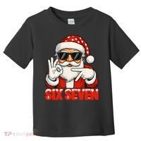 Six Seven Meme Christmas Cool Santa Saying 6-7 Toddler T-Shirt thumb 0