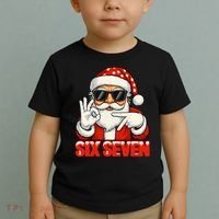 Six Seven Meme Christmas Cool Santa Saying 6-7 Toddler T-Shirt thumb 2