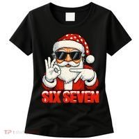 Six Seven Meme Christmas Cool Santa Saying 6-7 Women's T-Shirt thumb 0