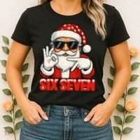 Six Seven Meme Christmas Cool Santa Saying 6-7 Women's T-Shirt thumb 2