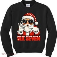 Six Seven Meme Christmas Cool Santa Saying 6-7 Kids Sweatshirt thumb 0