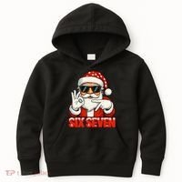 Six Seven Meme Christmas Cool Santa Saying 6-7 Kids Hoodie thumb 0