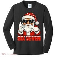 Six Seven Meme Christmas Cool Santa Saying 6-7 Kids Long Sleeve Shirt thumb 0