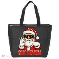Six Seven Meme Christmas Cool Santa Saying 6-7 Tote Bag thumb 0